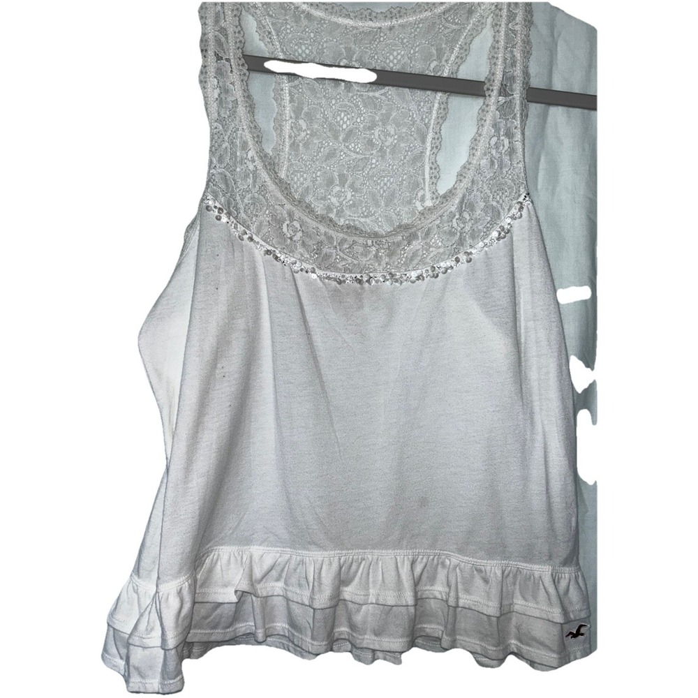 Hollister Lace Grunge Tank Country Romance Cottage Core Grunge HOBO Sz M